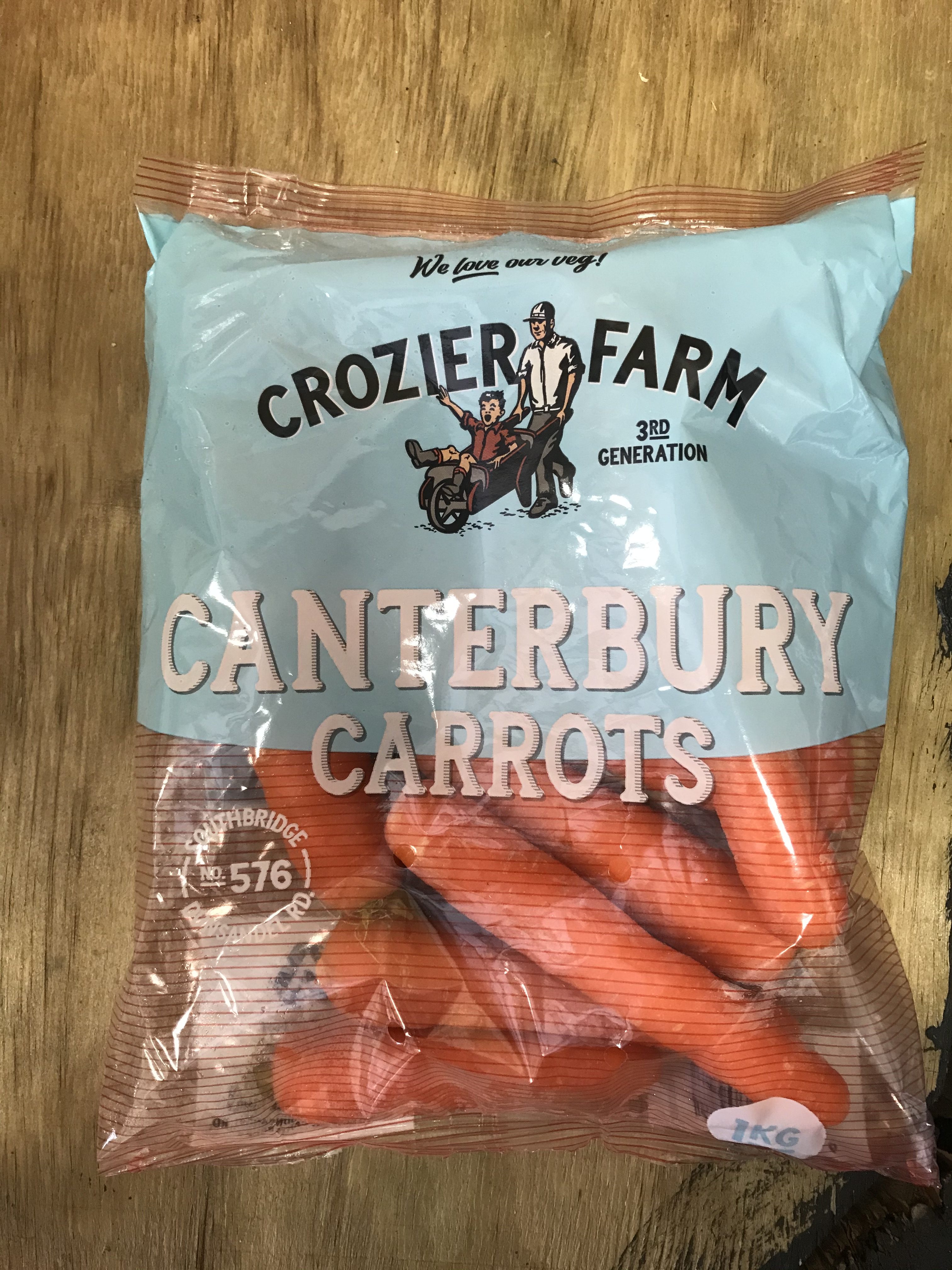NZ Carrots 1KG Prepack The Funky Pumpkin